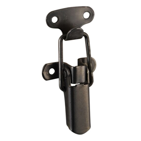 Fermoir à levier et gâche crochet, pour malle, caisse ou coffre, à visser