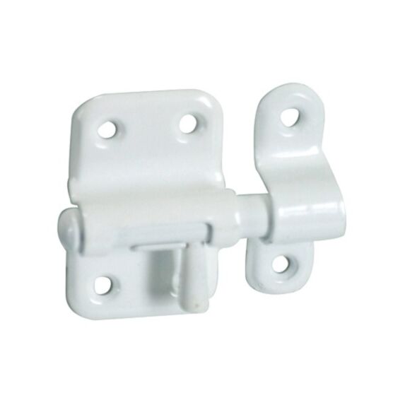 Targette classique acier epoxy blanc hauteur 38