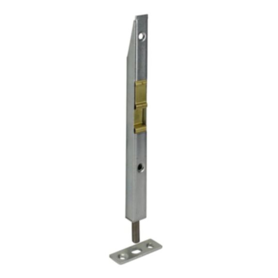 Verrou sifflet coulissant 13x160x11mm acier zingué