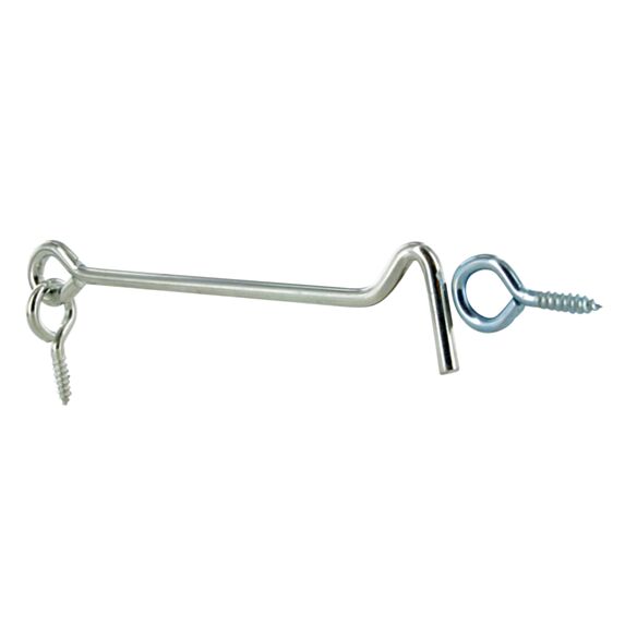Crochet contre-vent L.100mm acier zingué x2