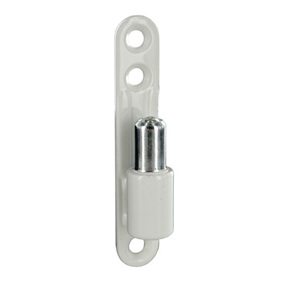 Fiche à visser D15mm platine acier blanc x2 - CIME
