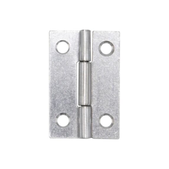 Charnière rectangle 40x25 mm acier inox x2