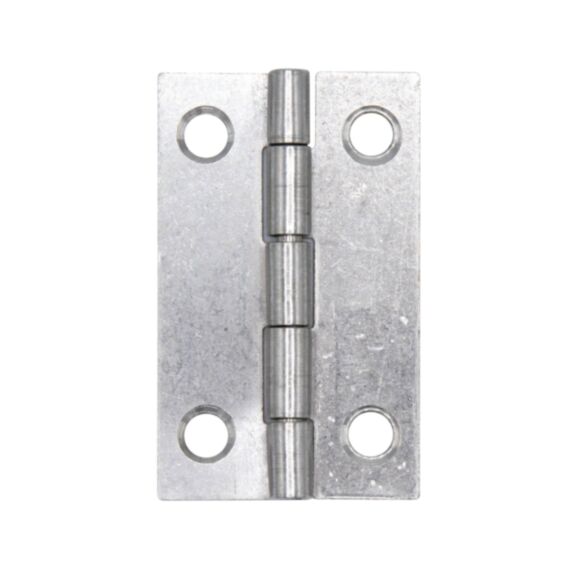 Charnière rectangle 50x30 mm acier inox x2