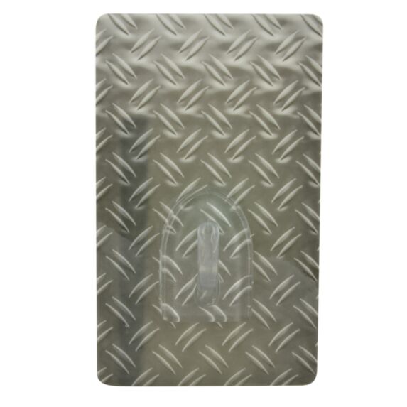 crochet silicone gris inox