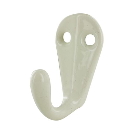 2 Crochets Porte canne H40 mm Aluminium blanc - CIME