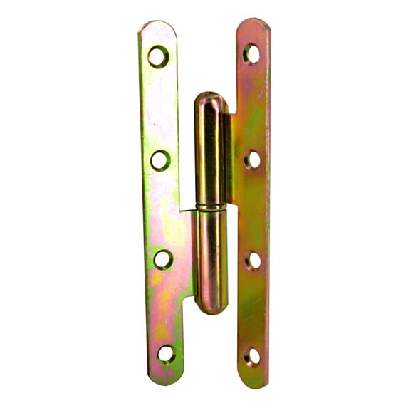 Paumelle de Paris 140x55mm droite acier bichromaté