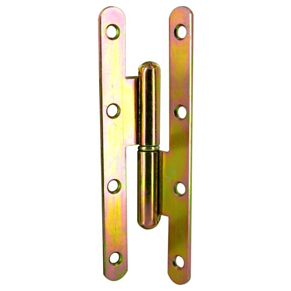 Paumelle de Paris 140x55mm gauche acier bichromaté