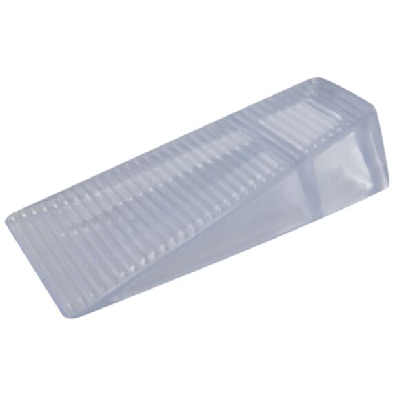 Cale plastique transparent, à poser 36x20x70mm