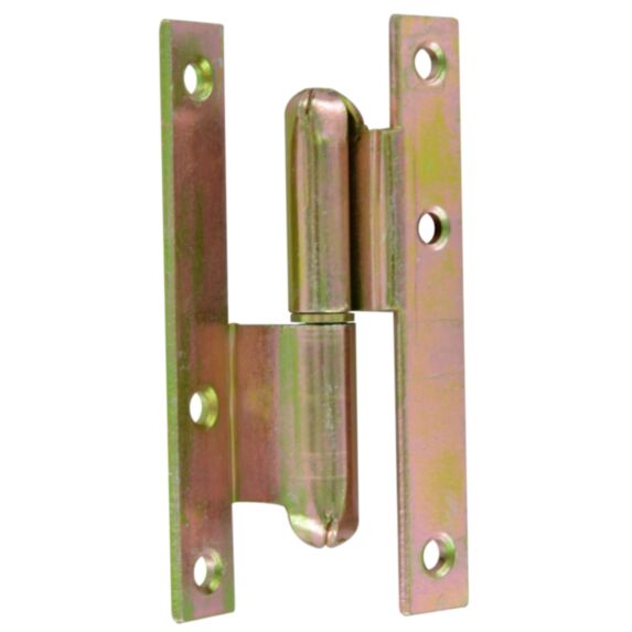 Paumelle coudée bouts carrés 110x60x70mm droite