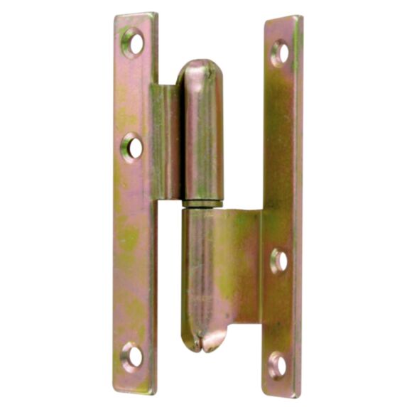 Paumelle coudée bouts carrés 110x60x70mm gauche