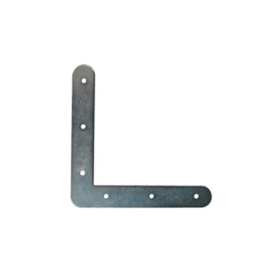 Equerre de fenêtre bouts ronds 140x22mm acier zingué