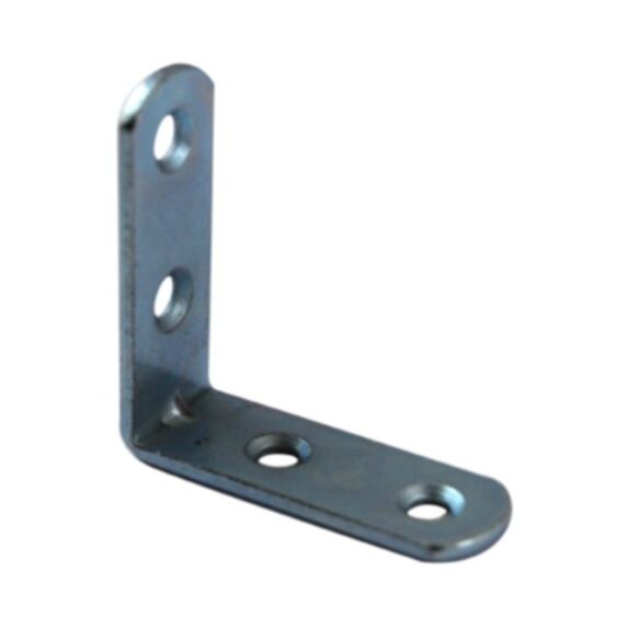 Equerre de chaise bouts ronds 40x40mm acier zingué