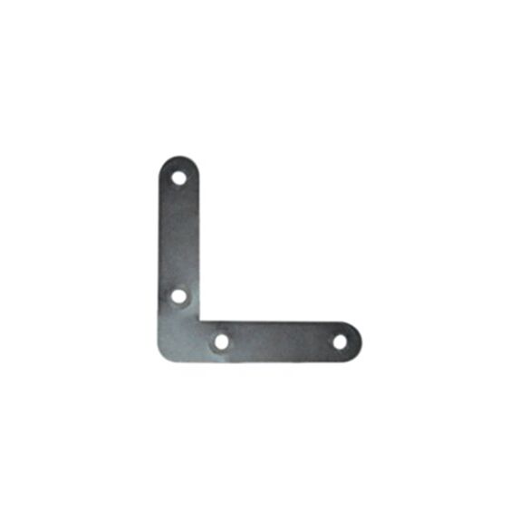 Equerre à plat bouts ronds 50x50mm acier zingué