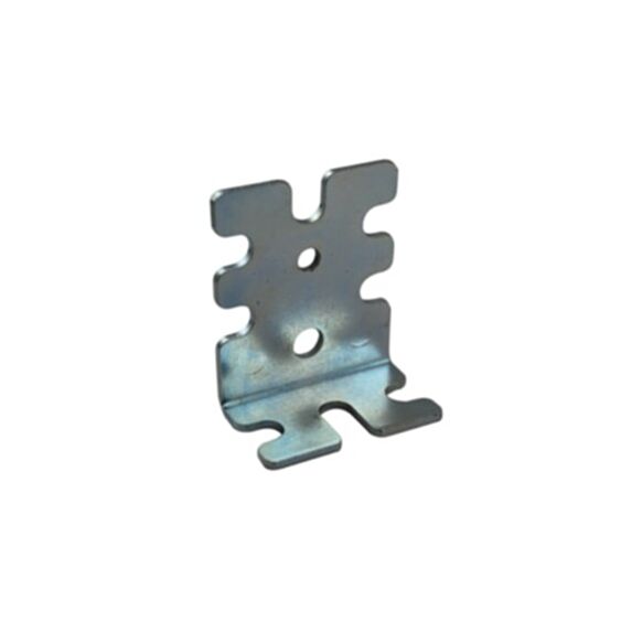 Equerre assemblage entraxe 32mm acier zingué