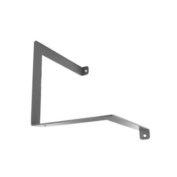 Console équerre parenthese fixation à gauche acier gris 150x150mm - CIME