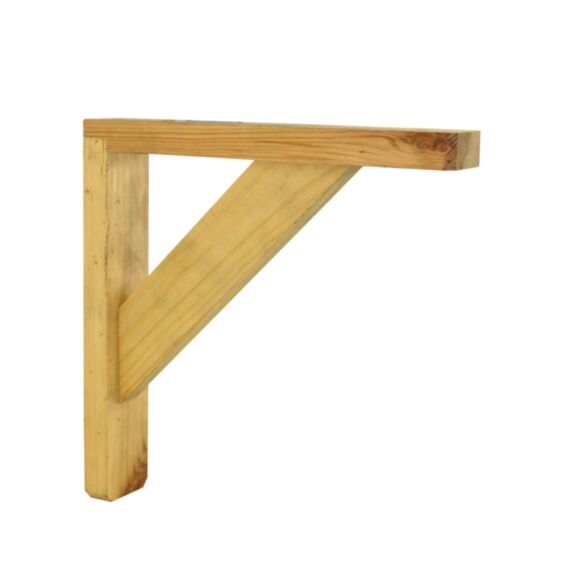 Equerre décorative pin naturel 18,5x24x34cm - CIME