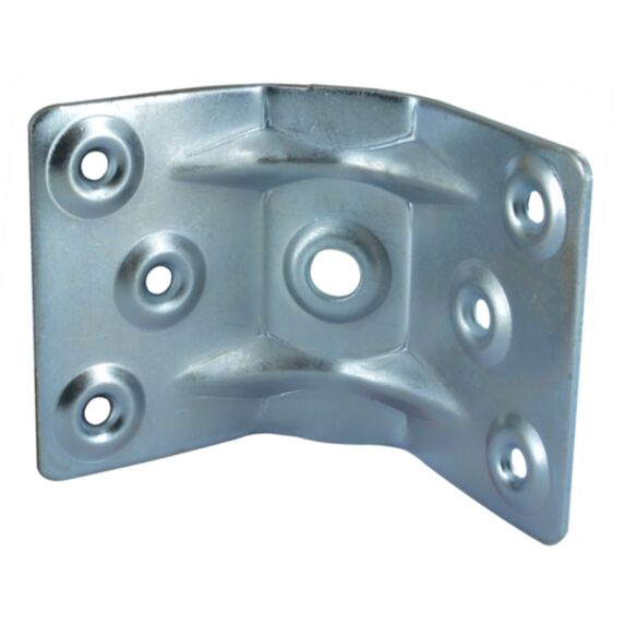 Ferrure de pied de table H70mm acier zingué