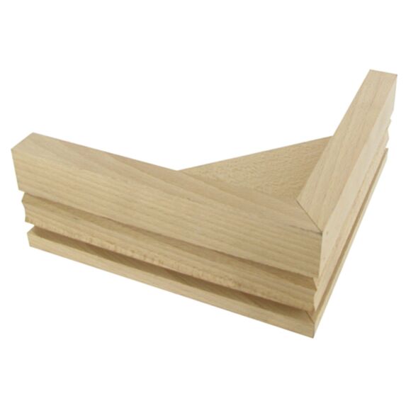 Socle sommier hêtre brut 17,5x7x17,5cm - CIME