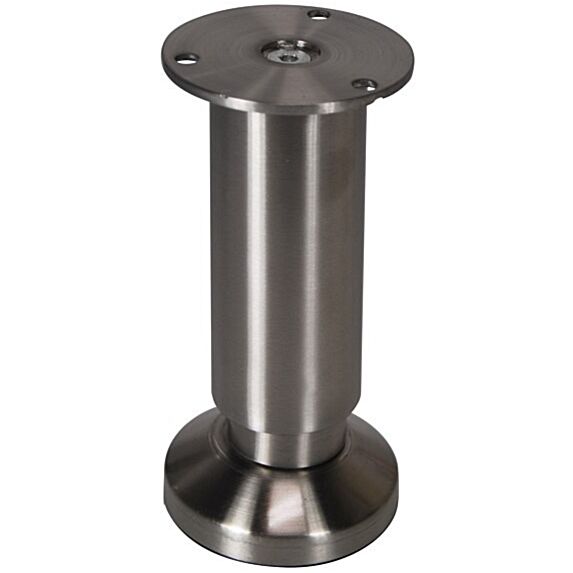 Pied diamètre 38 hauteur 120 réglable alu nickele