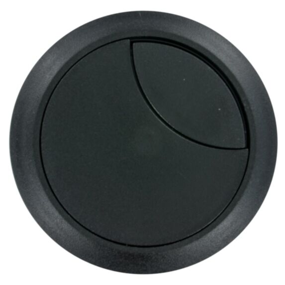 Passe-câble D60mm H25mm plastique noir