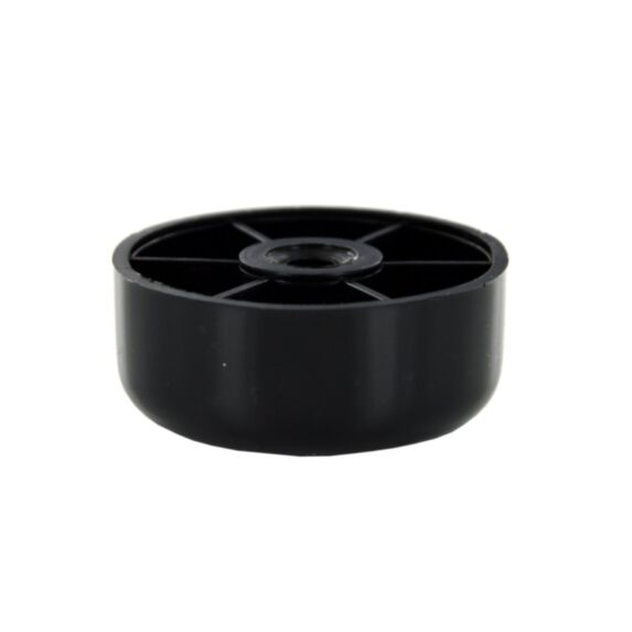 Pied de meuble plastique noir D60 x H25 mm - CIME