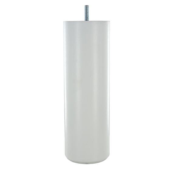 Pied cylindrique hêtre laqué blanc D68mm H200mm - CIME