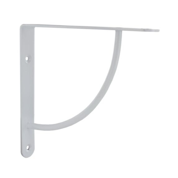 Equerre bibop décorative acier époxy blanc brillant 230x230mm - CIME