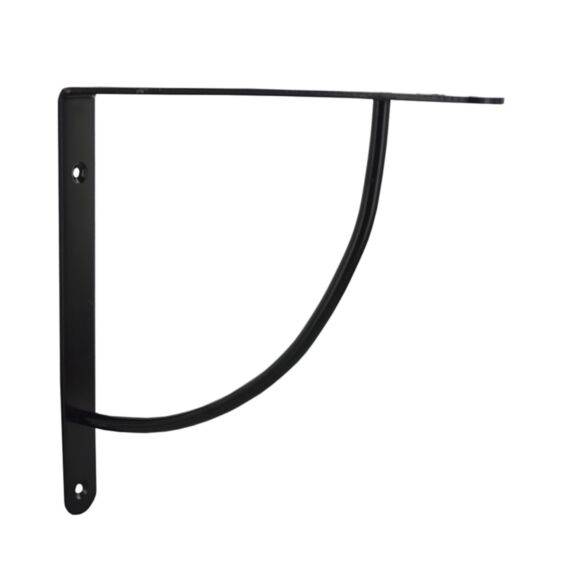 Equerre bibop décorative acier époxy noir brillant 230 x 230mm - CIME