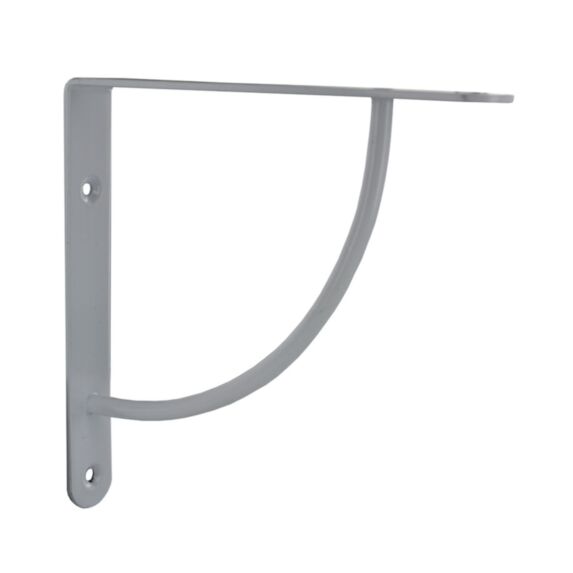 Equerre bibop décorative acier époxy blanc brillant 180 x 180mm - CIME