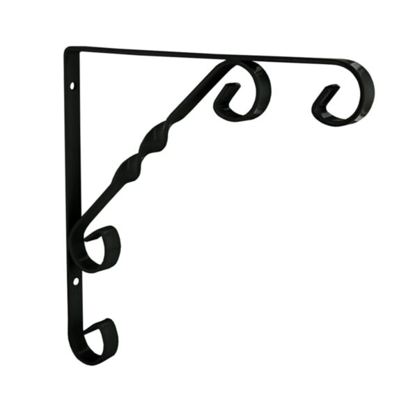 Equerre rétro acier époxy noir 200 x 200mm - CIME