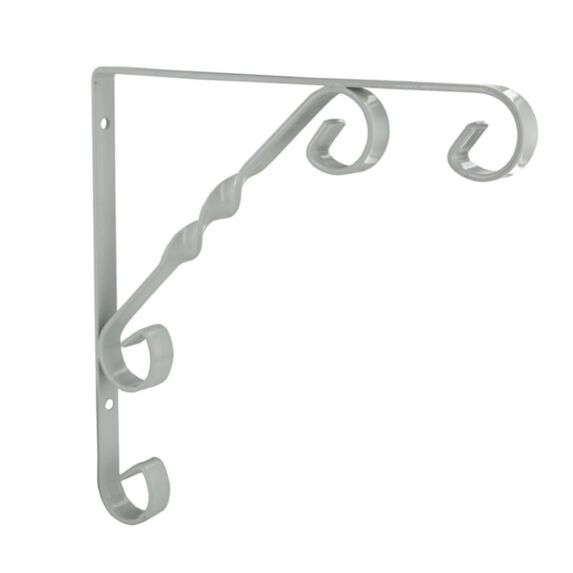 Equerre rétro acier époxy 200 x 200 mm blanc - CIME