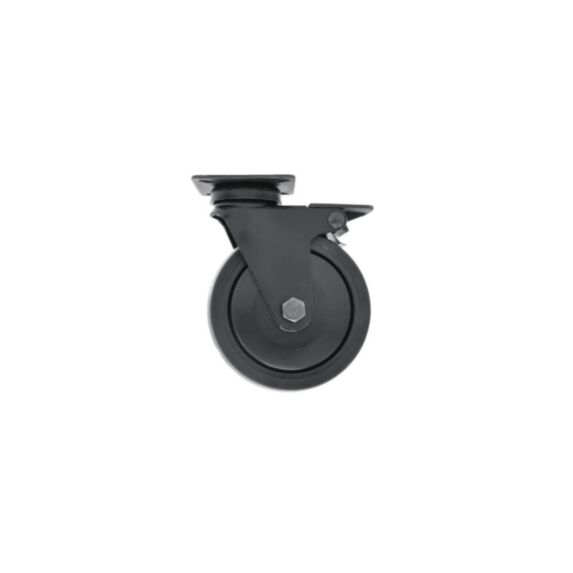 Roulette pivotante à frein Novo'Noir Ø100mm - CIME