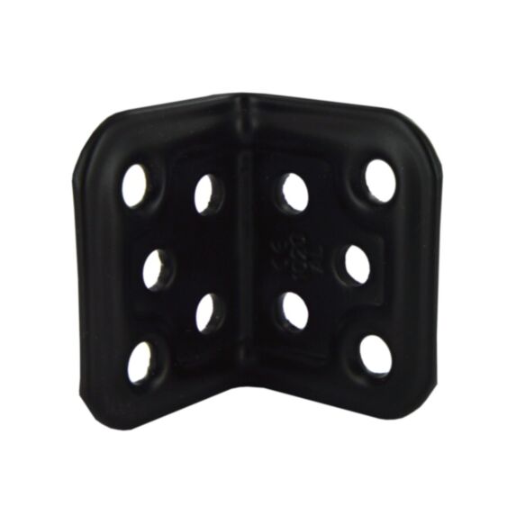 Equerre d'angle 90 degré, L.30mm acier blanc