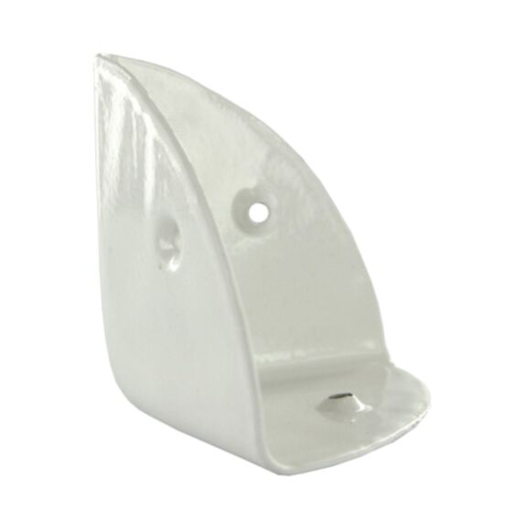 Coin valise 3 faces 45x45x45mm acier blanc