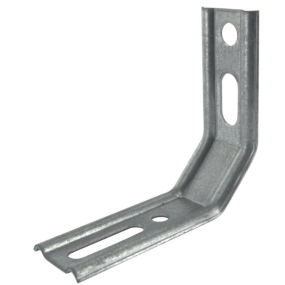 Equerre nervurée pan coupé 30x70x70x1,5mm acier
