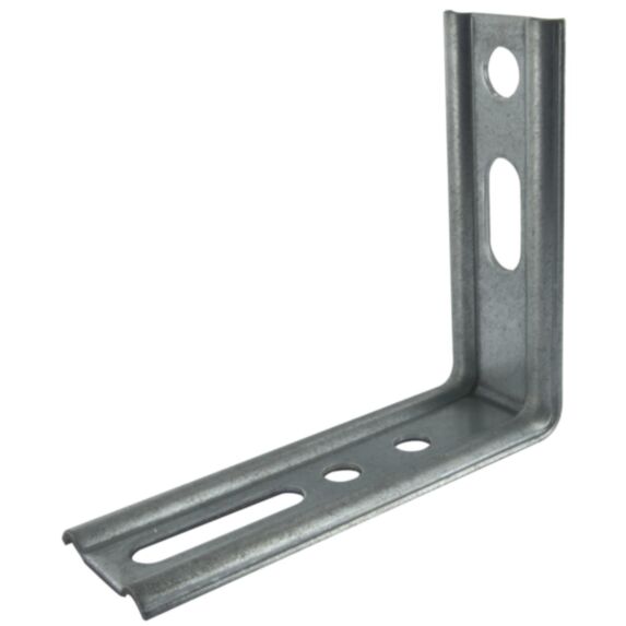 Equerre nervurée droite 30x80x65x1,5mm acier