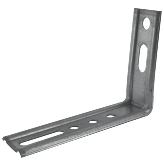 Equerre nervurée droite 30x100x65x1,5mm acier