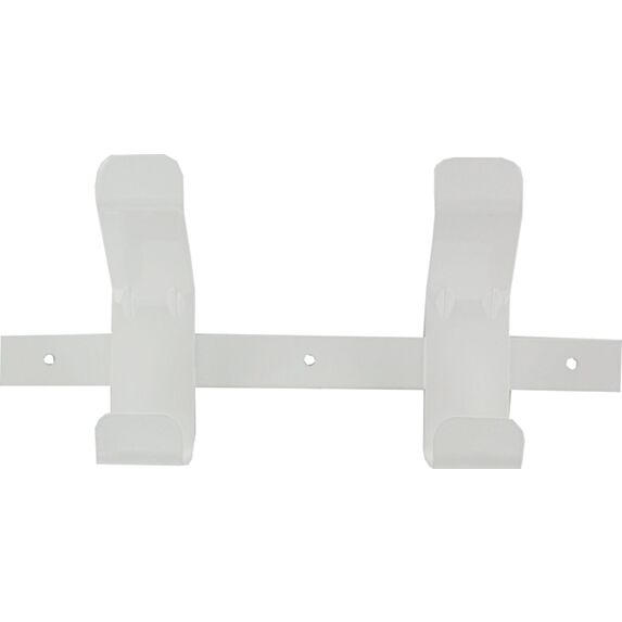 Patère basique acier blanc, 300x140 mm - CIME