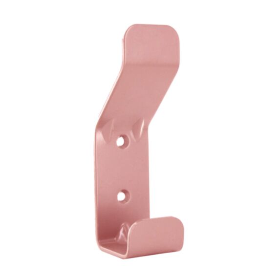 Patère basique acier rose 1 tête, 140x40 mm - CIME