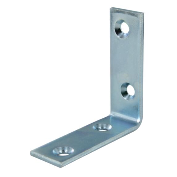Equerre de renfort 60x60x20x3mm acier galvanisé