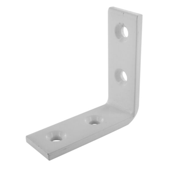 Equerre de renfort 50x50mm acier blanc