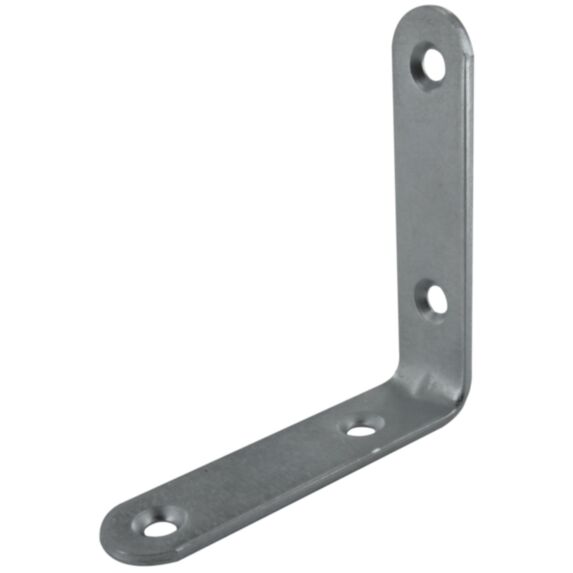 Equerre de chaise bouts ronds 70x70mm acier zingué