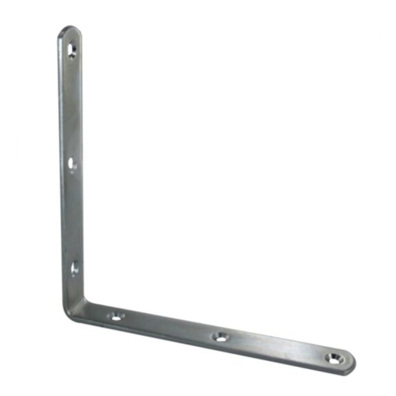 Equerre de chaise bouts ronds 140x140mm acier zingué