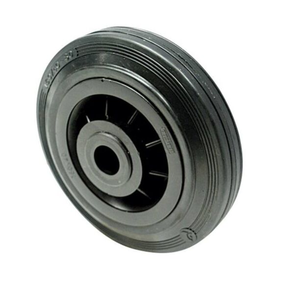 Roue multiusage caoutchouc noir Ø160mm charge supportée 135 kg