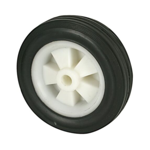 Roue multi usage caoutchouc noir Ø125mm charge 40kg - CIME