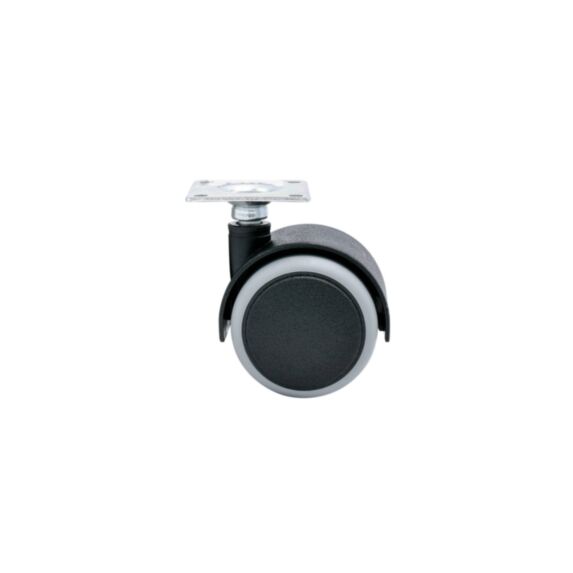 Roulette de meuble à platine pivotante 40mm gris - CIME