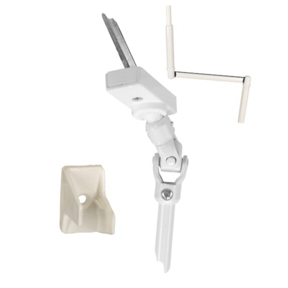 KIT pour volet roulant à manivelle acier + plastique blanc