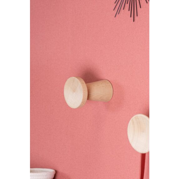 Patère Scandy6 hêtre 80 x 105 mm - CIME