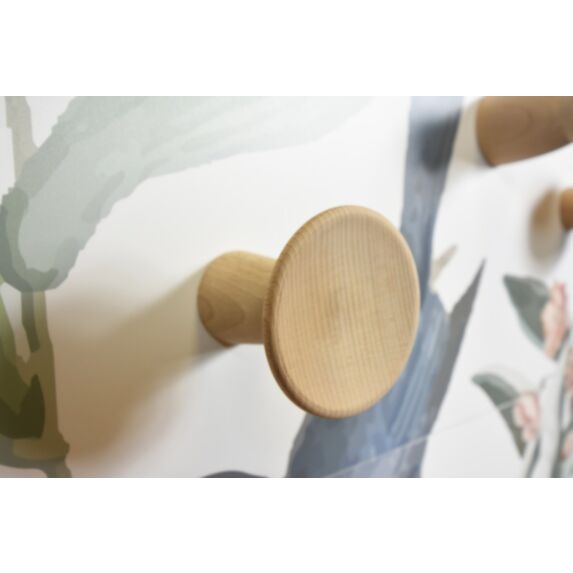 Patère Scandy1 hêtre 90 x 83 mm - CIME