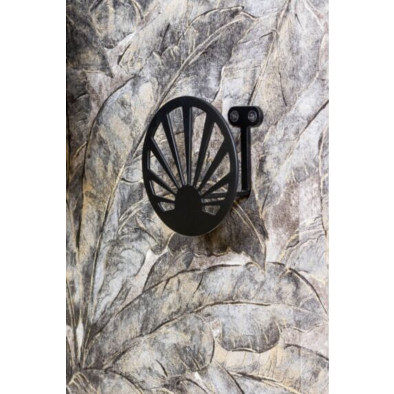 Patère Soleil acier noir 60 x 100 mm - CIME